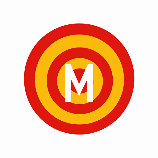 M, letter M, geometric shapes swirls into spiral to form letter M, logo design, symbol, simple vector, flat colors