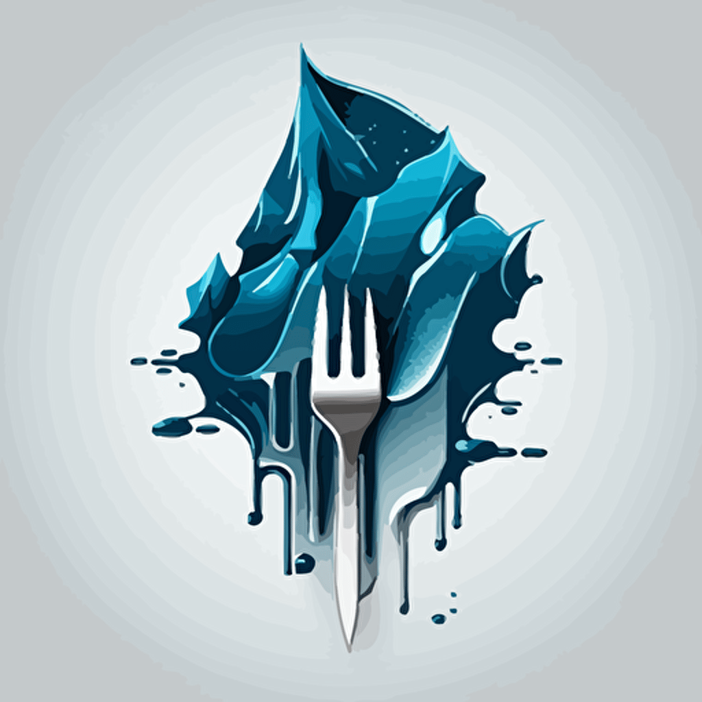 Logo vector illustration of ice and stainless steel