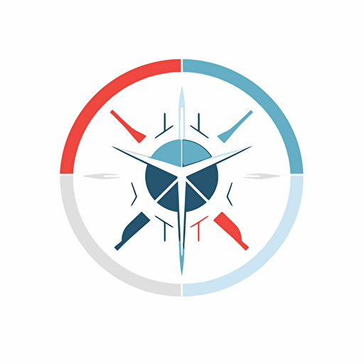Minimalistic round war table in a logo style,geometric shapes, include softness and unity, top view, vector, cartoon style, white background