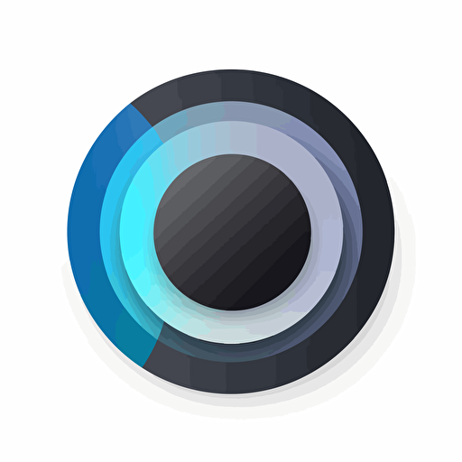 flat vector logo of universe, blue black gray gradient, simple minimal, by Ivan Chermayeff
