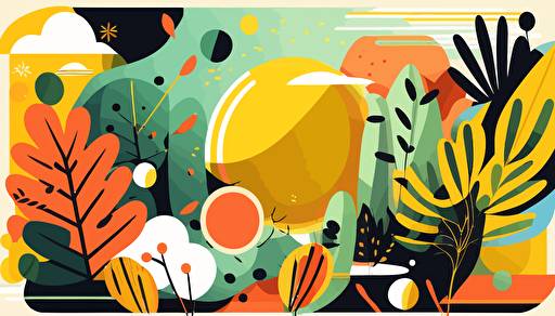 abstraction, summer, party, garden, summer vibes,vector