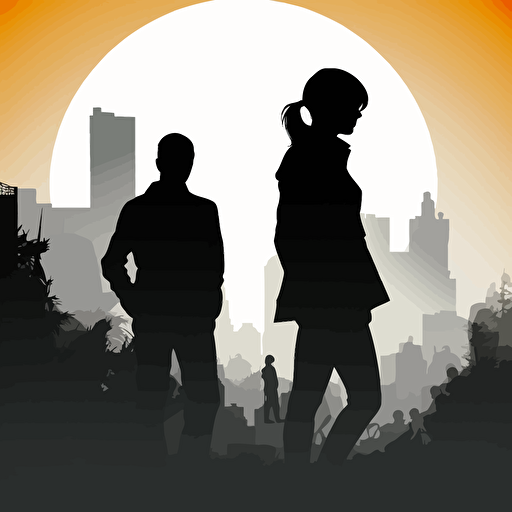 silhouett Design ,simple illustration ,pop,vector ,silhouette