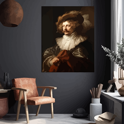 classical painting of a vector w8, rembrandt, divinci, baroque, masterpiece painting, high end art, colors, masterpiece painting