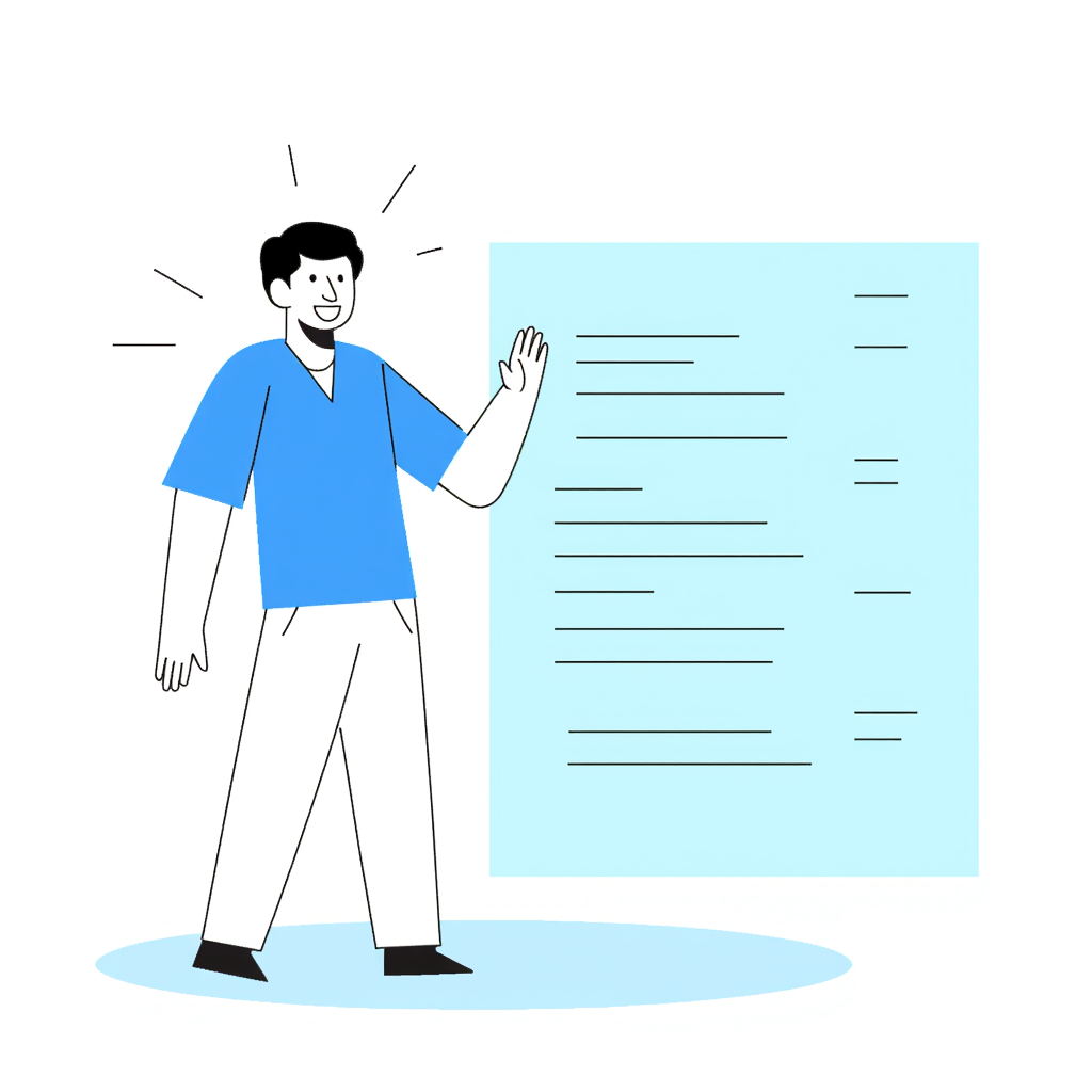 a man presenting code architecture 