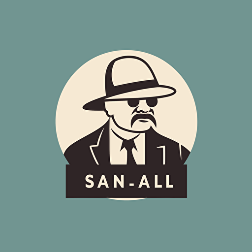 a simple vector logo for a consulting company called "明颂" in the style of Saul Bass