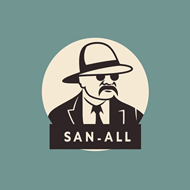 a simple vector logo for a consulting company called "明颂" in the style of Saul Bass