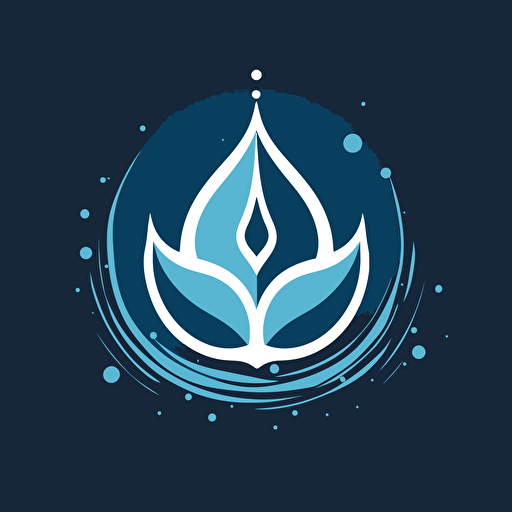 vector logo water purification