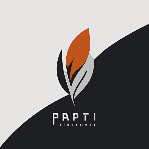 PH vector based logo abstract concept yet minimal design, simple & clean, vector only