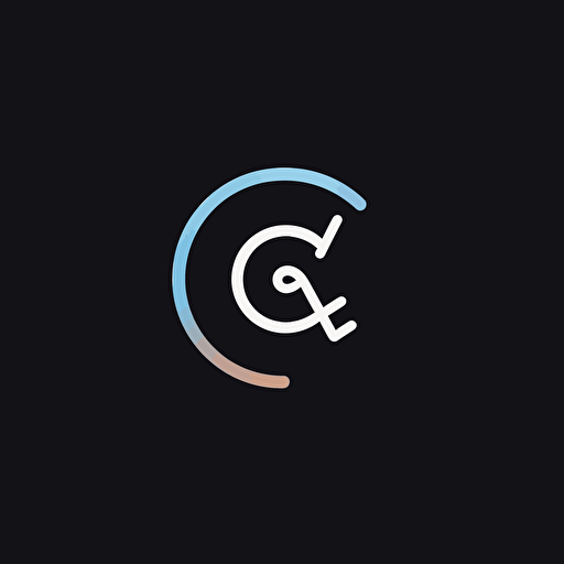 ecommerce logo minimalist integrate letters Ct social media vector happy theme