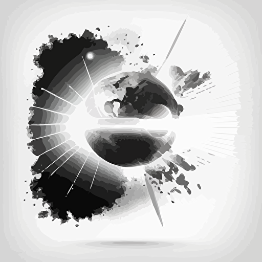 Design, laser beam, spark, earth and moon, white background, insanely detailed Vector illustration, style by Illumination