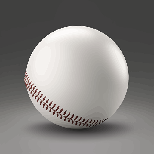 real baseball ball, vector