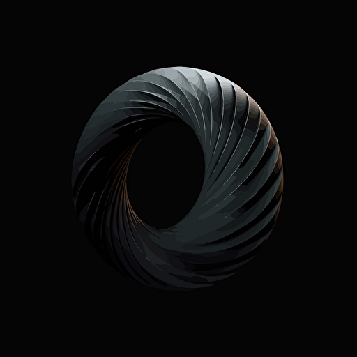 black celluloid logo illustration vector depth