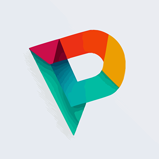 A lettermark logo, colorful, simple, minimalistic, vector, letters P and C and C