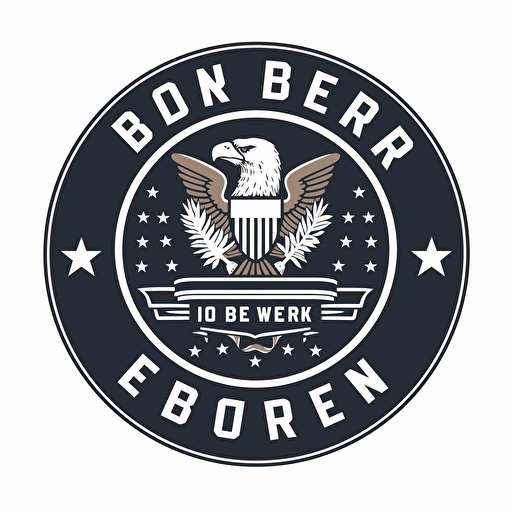 vector illustration logo for US President Eric Jon Boerner 2024