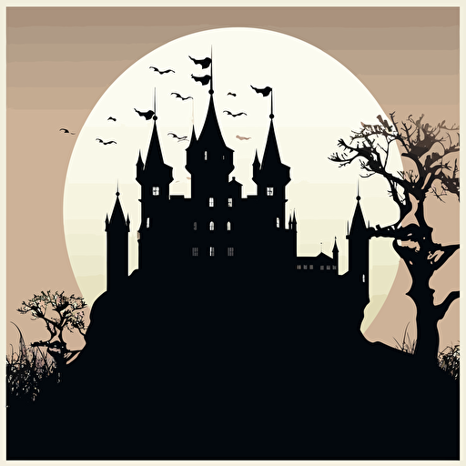 vector castle silhouette
