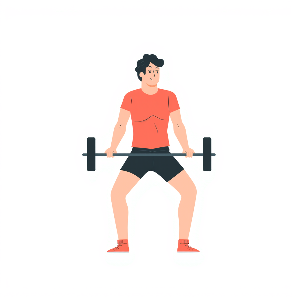 a person weightlifting