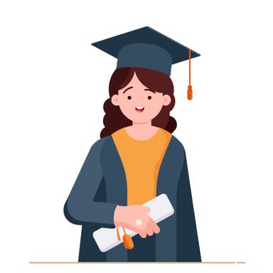 a woman graduating from college