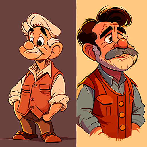 create a disney like cartoon high quality vector