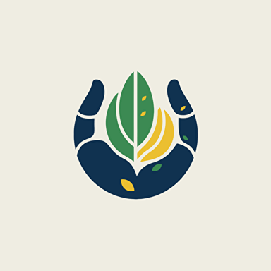 Logo, blue green yellow, medicinal plants, traditional chinese medicine, abstract hands in the form, single herbs, abstract, drop, icon, vector illustration, minimalist illustrator