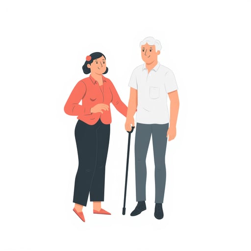 an elderly couple