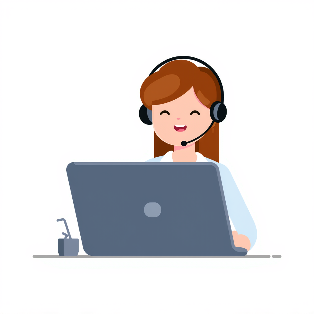 a customer support person 