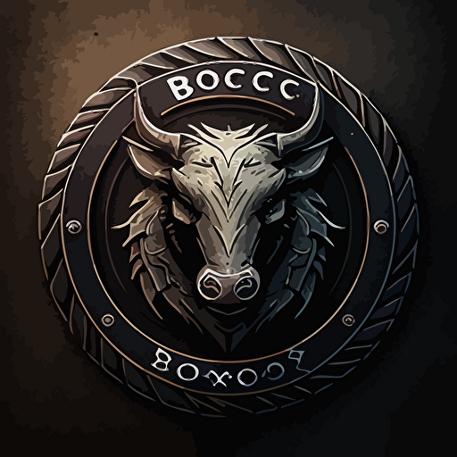 A striking emblem for the Bosco company comes to life through the artistic use of vector art. Within the confines of a simple circular tire, a warthog is captured in a side shot, exuding an air of friendly focus through its cartoonish eyes. With a wry smile gracing its features, the creature conveys a perfect balance of warmth and ambition. The tire encircling the warthog seems to burn rubber, lending a dynamic touch to the design. This 2D cartoon-style logo is both captivating and memorable, embodying the company's unique spirit in every detail.