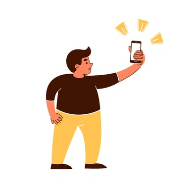 a person taking a picture 