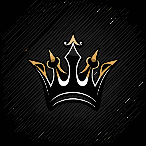 king shape crown simple vector logo unique