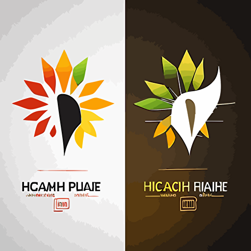a simple logo that blend charts and health, vector,