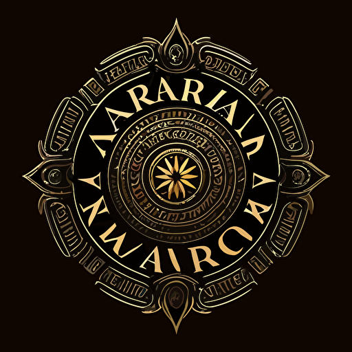 a simple, vector, flat logo design for "marekevada", cryptic, black background