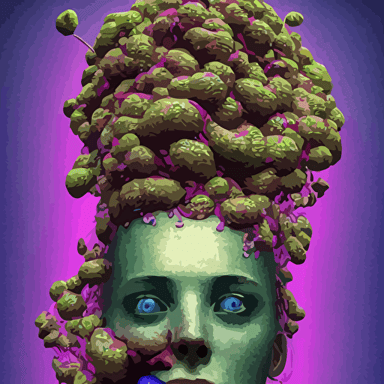 hyper detailed 3d render like oil painting portrait sculpt aurora singer seen mascara eating strangling network yellowcake aerochrome milky fruit covers body delicate hands hold gossamer polyp blossoms bring iridescent fungal flowers spores black foolish stars jacek yerka mariusz lewandowski houdini algorithmic generative render abstract brush strokes masterpiece edward hopper james gilleard zdzislaw beksinski mark ryden wolfgang lettl hints yayoi kasuma octane render 8k