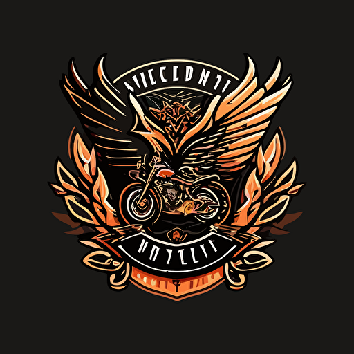 Logo for a motorcycle brand in vector quality