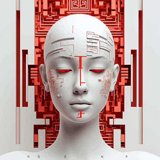 an elegant R.AI::3 monogram, Sans Serif, vector logo, symbolizing a fashion clothing line –v 5