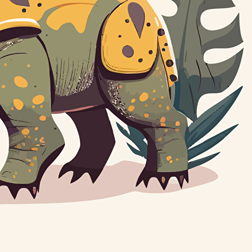 Cute styracosaurus vector image