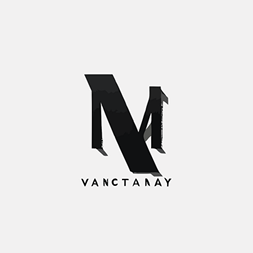 modern timeless minimalist logo with “Letter N” “Letter Y” and “Letter A” for a consultancy black vector on white background