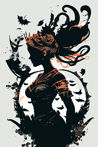 nami silhouette vector