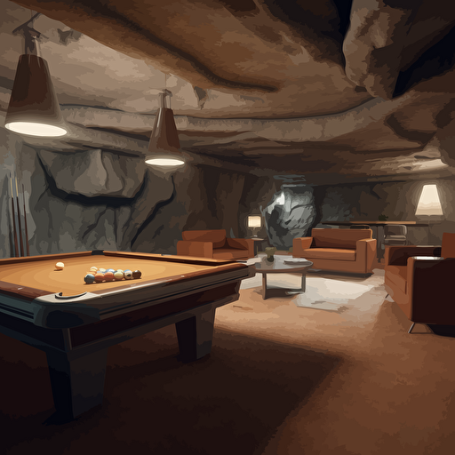 man cave, unbiased terravectorscape silk texture, double cubic vanishing point, unreal engine