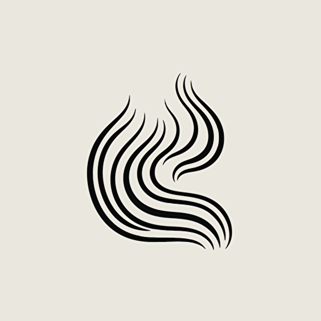 logo for furniture brand, abstract, flat, minimalistic, waves minimal line, vector, dribble, behance, pinterest, award winner.