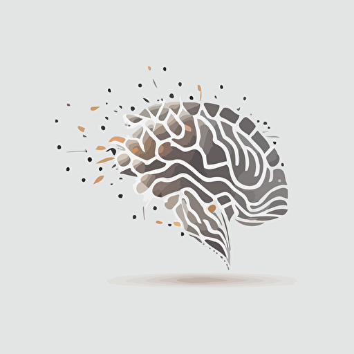 very simple vector design for a company logo. The company builds custom neural networks specializing in time series predictions in the financial industry. White background with soft shadows