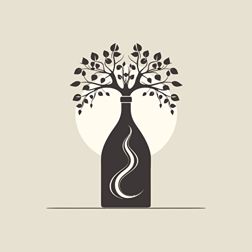 logo of wine producing company TOMAI, minimalistic, vector
