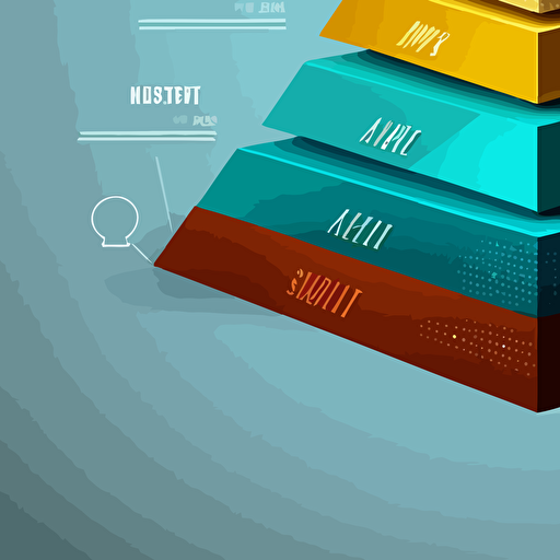 success pyramid, vector illustration