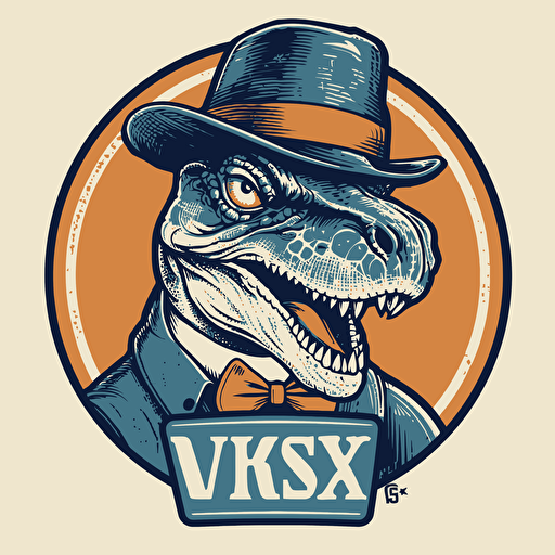 viscious Trex logo , vector art, no text