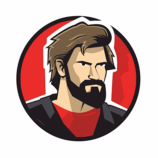 create a branding logo for youtube, flat logo, vector logo