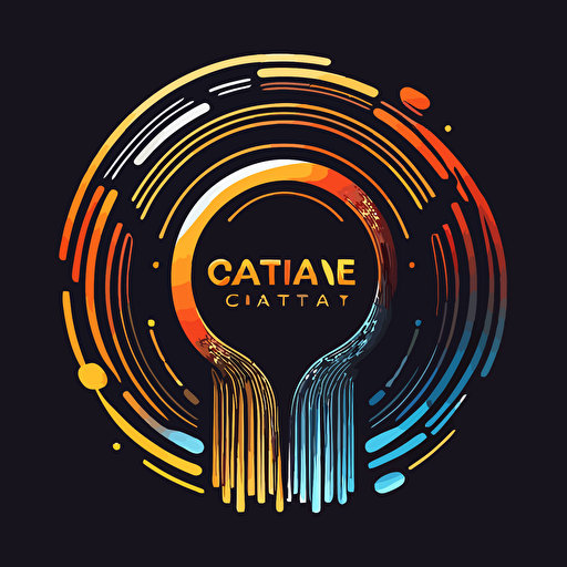 simple vector logo represents transfering data from offline system to online system,