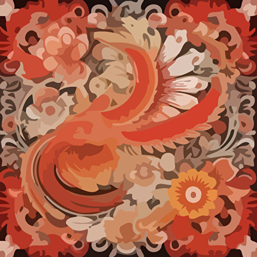 indonesian batik motive, 2d, vector