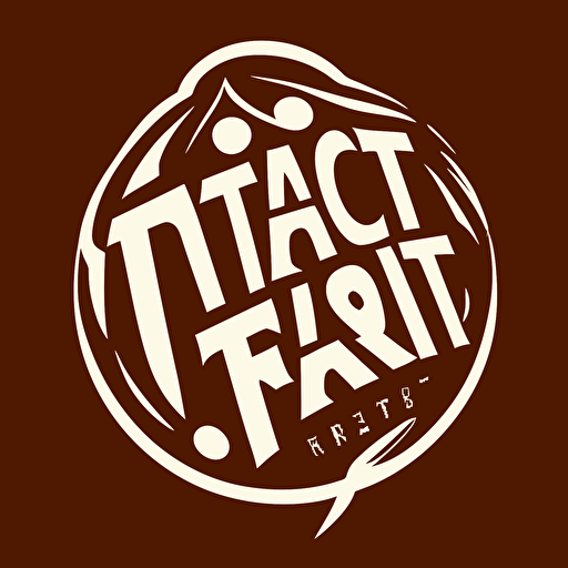 simple white logo vector of trick r treat