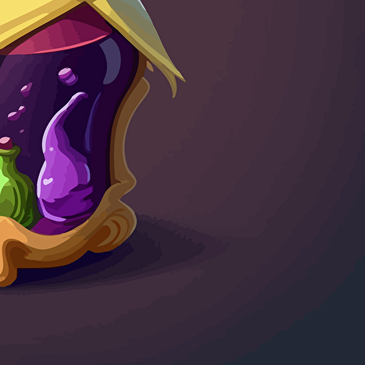 a potion bottle cartoon vector style