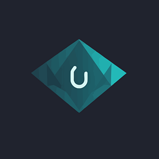 a simple logo of a diamond, line, flat, vector, add lettermark of the letters G, I, and O