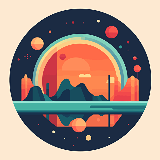 flat vector logo 2d, FAQT