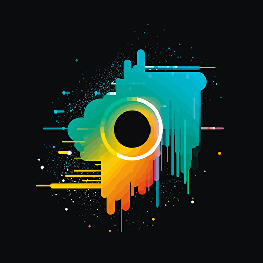 digital spotlight vector logo